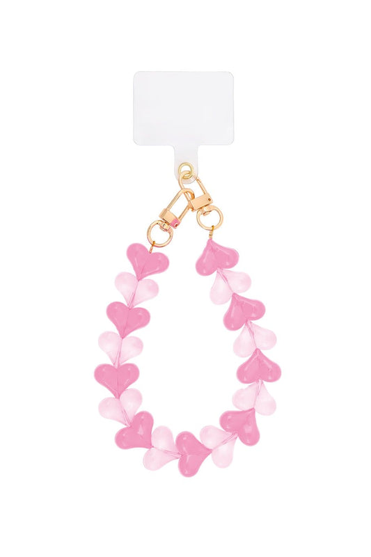 Telefoonkoord Heart candy - Pink