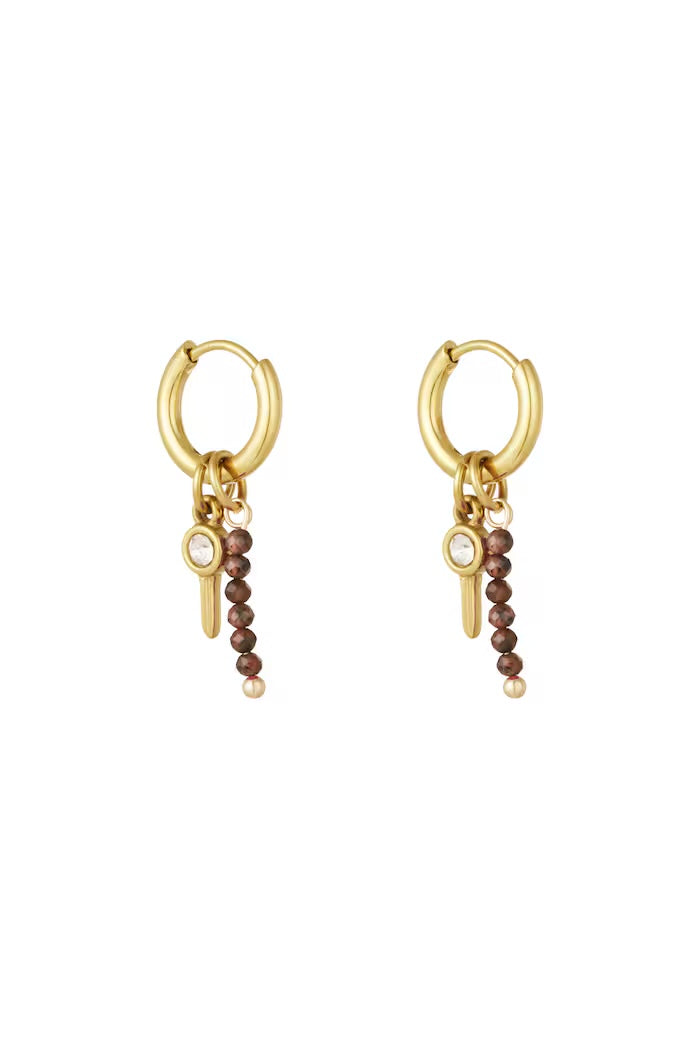 Oorbellen earparty - Bruin