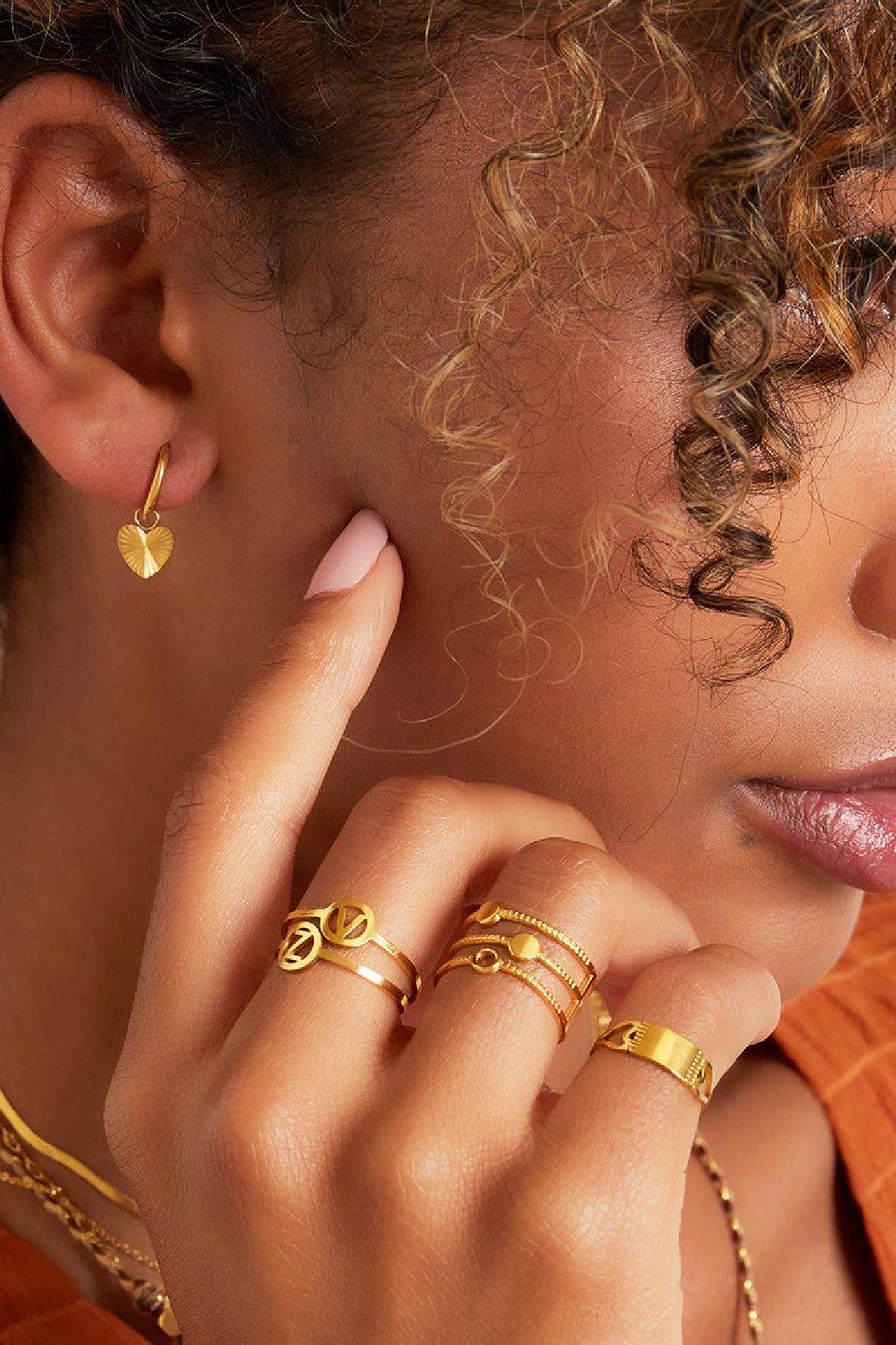 Oorbellen Shiny hearts