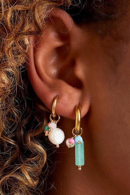 Oorbellen pearls and beads
