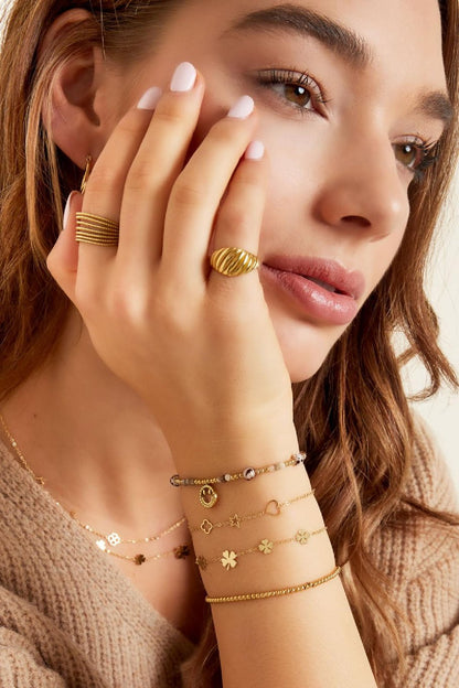 Armband 5 klavertjes