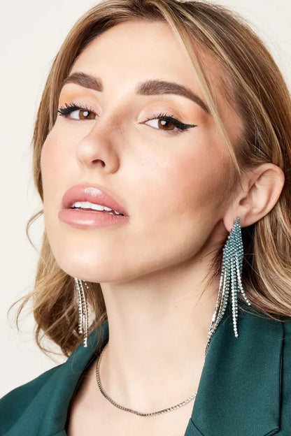 Oorbellen Ombre Roze & Silver