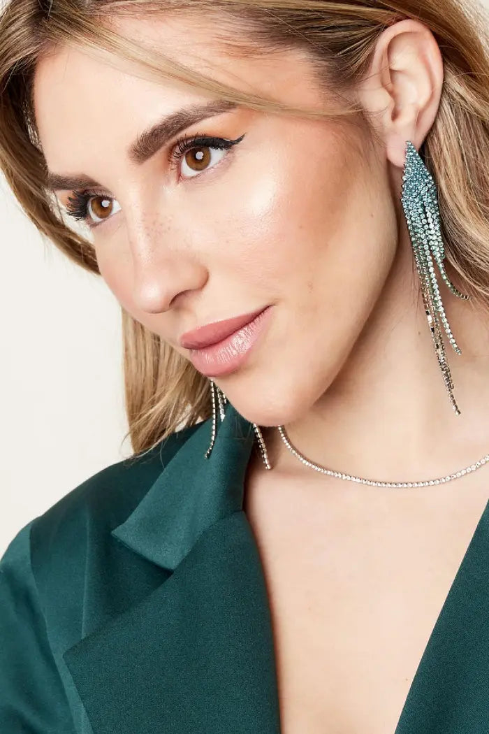 Oorbellen Ombre Roze & Silver