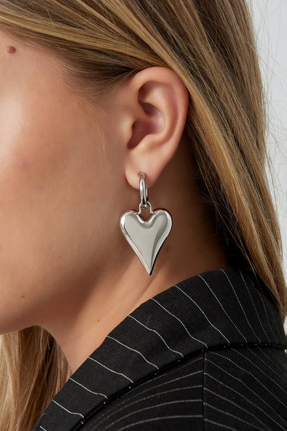 Oorbellen XL heart