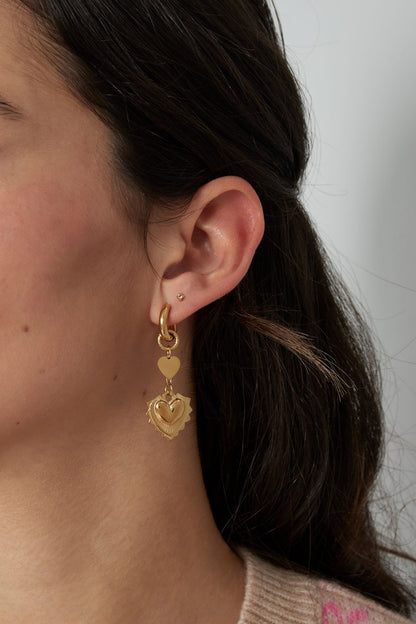 Oorbellen Heart Glow