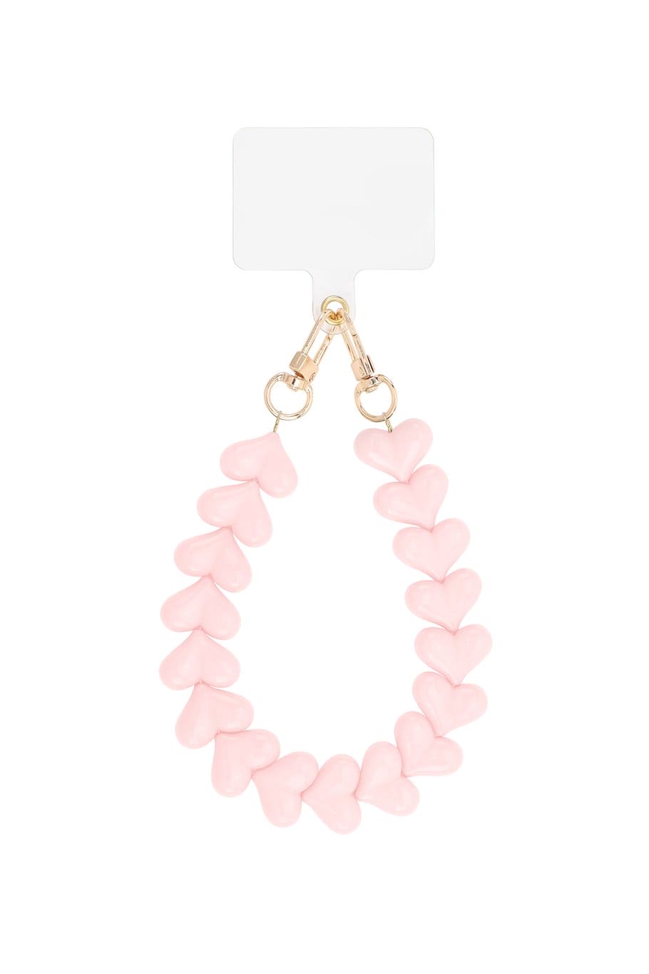 Telefoonkoord Hearts - Pale Pink