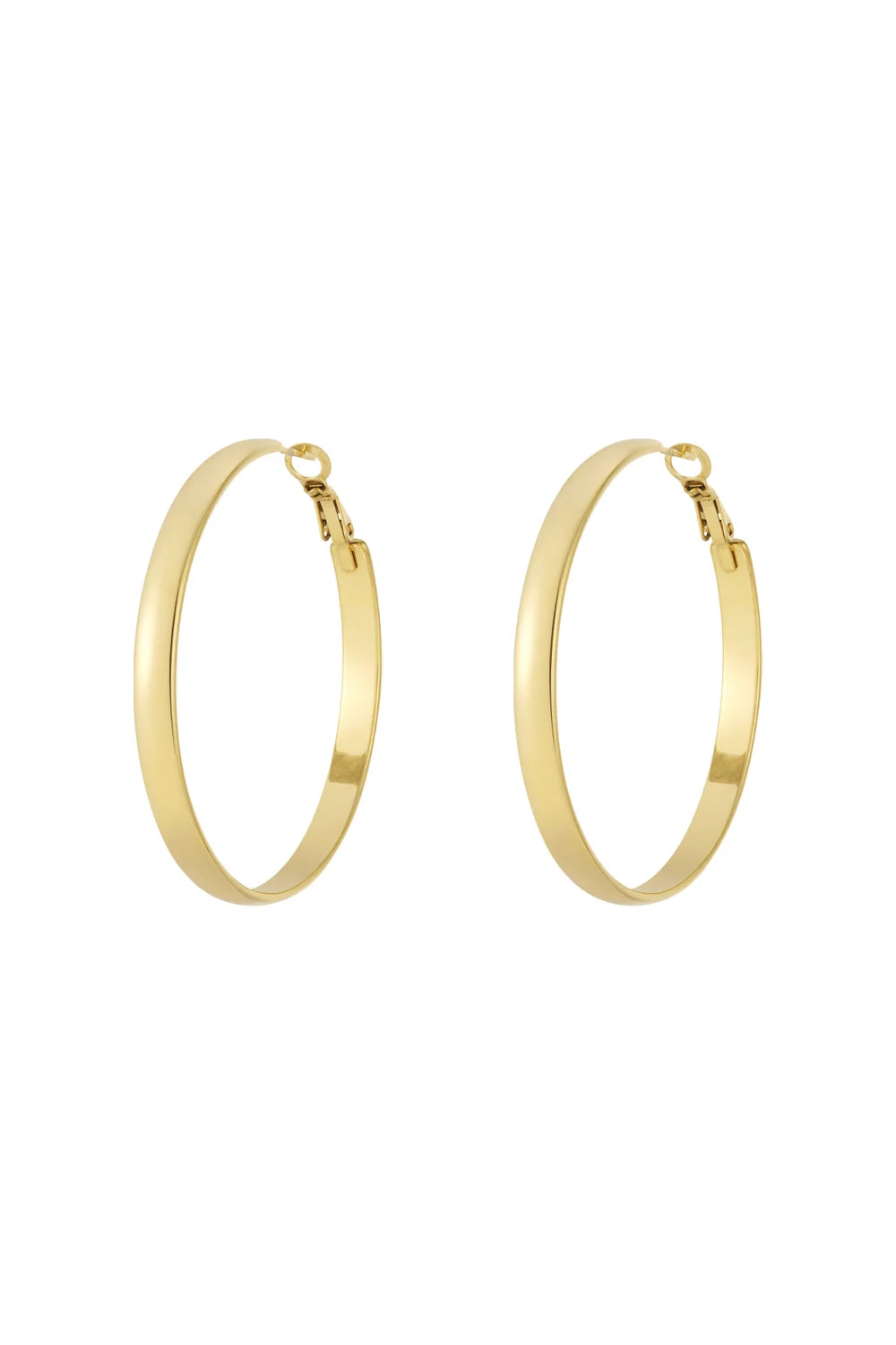 Oorbellen Flat Hoops