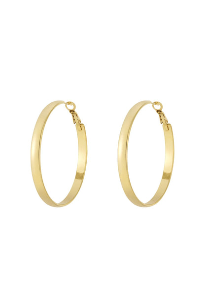 Oorbellen Flat Hoops