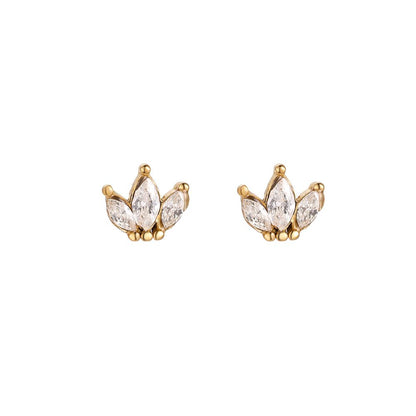 Oorbellen Leaf crown