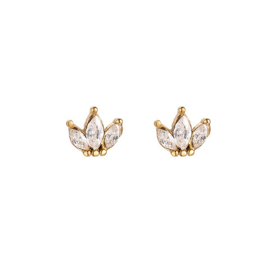 Oorbellen Leaf crown