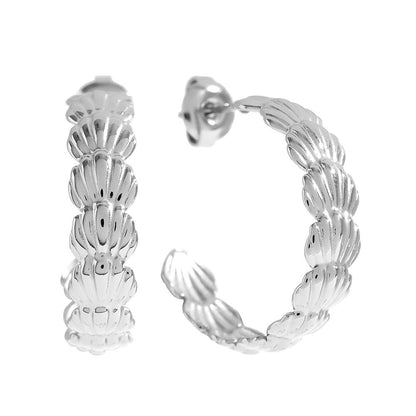 Oorbellen shell hoops