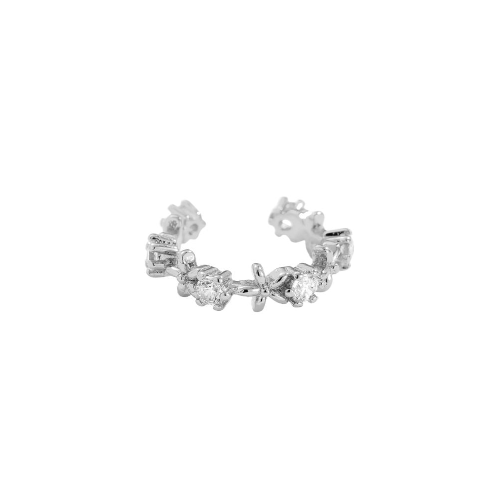 Earcuff Fine Flower Diamonds