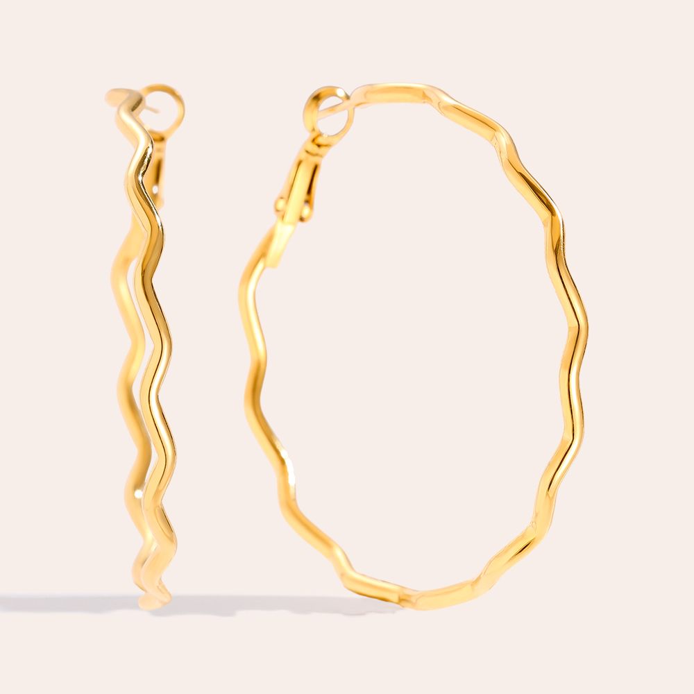 Oorbellen Z-line hoops