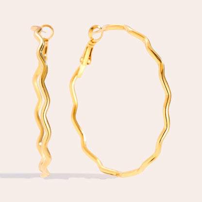 Oorbellen Z-line hoops
