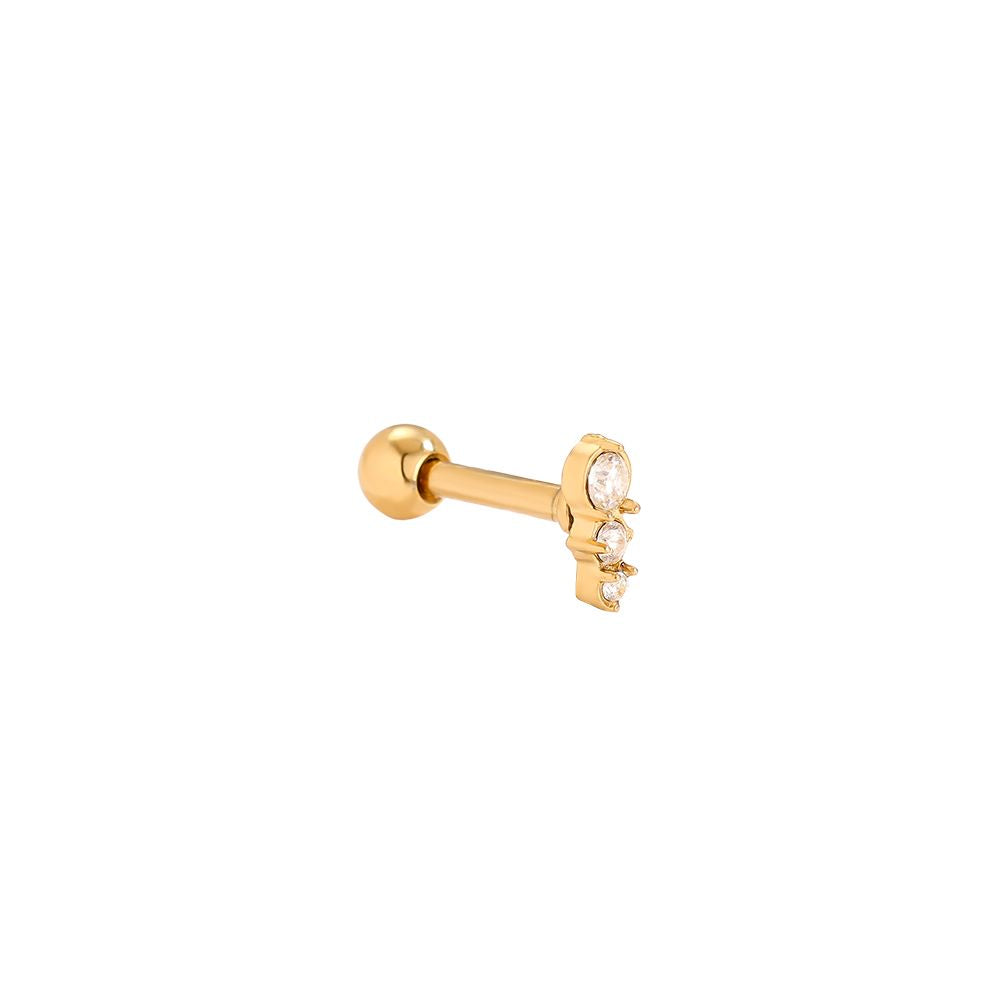 Piercing three sparkling dots