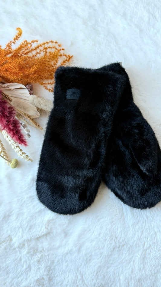 Wanten - Fluffy Zwart