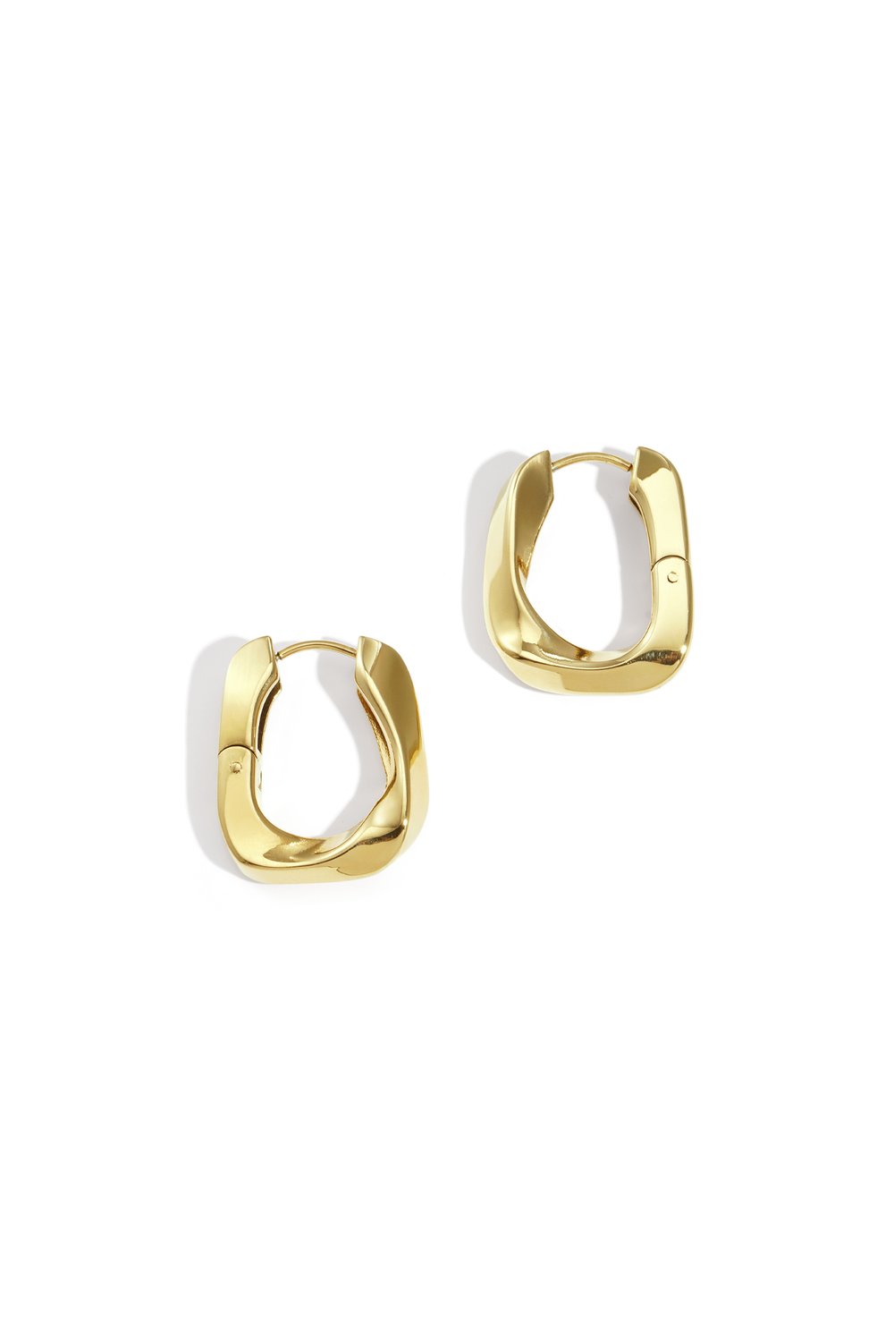 Oorbellen Sculpted Glow Hoops