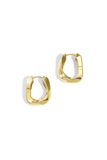 Oorbellen Sculpted Glow Hoops