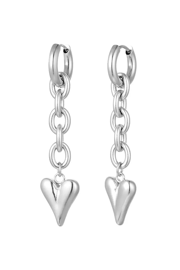 Oorbellen shackles and hearts