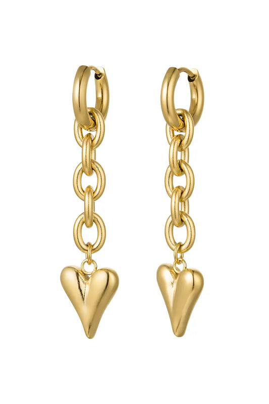 Oorbellen shackles and hearts