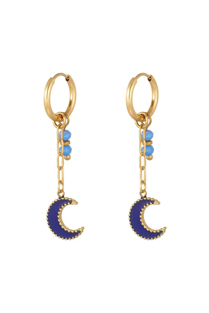 Oorbellen Beaded Moon