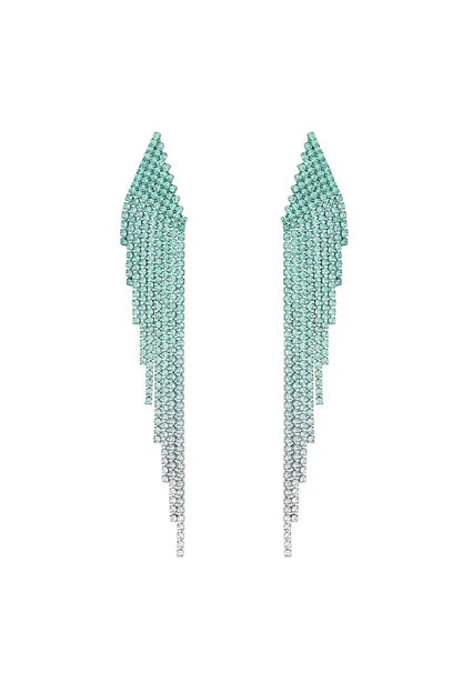 Oorbellen Ombre Blauw & Silver