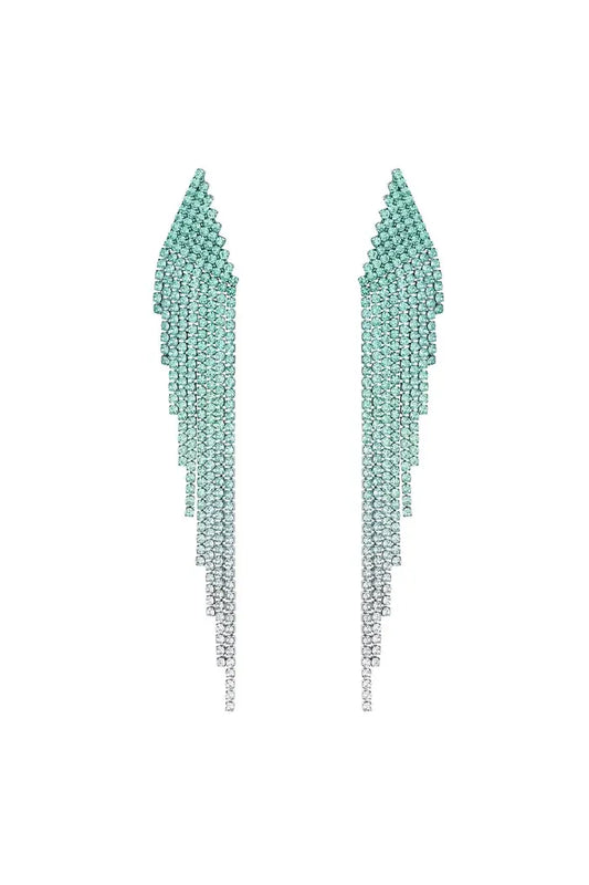 Oorbellen Ombre Blauw & Silver