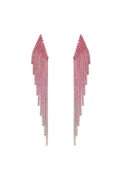 Oorbellen Ombre Roze & Silver