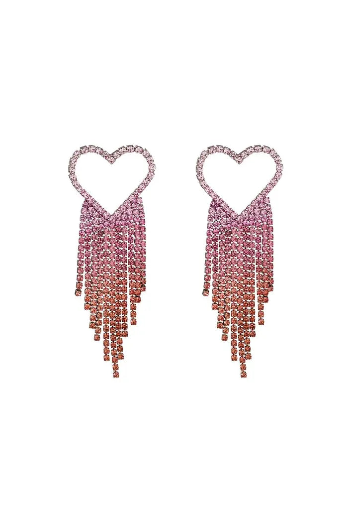 Oorbellen Holiday Hearts Roze