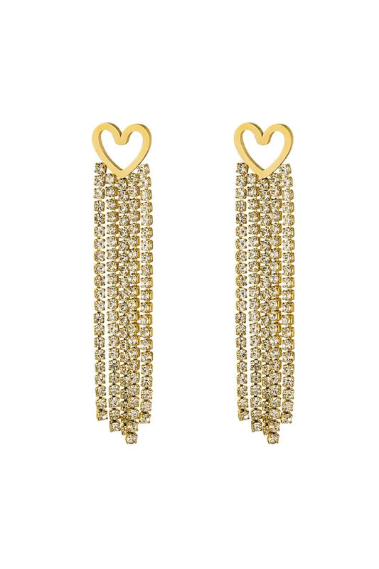 Oorbellen shining heart