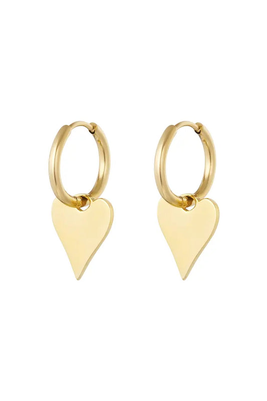 Oorbellen basic heart
