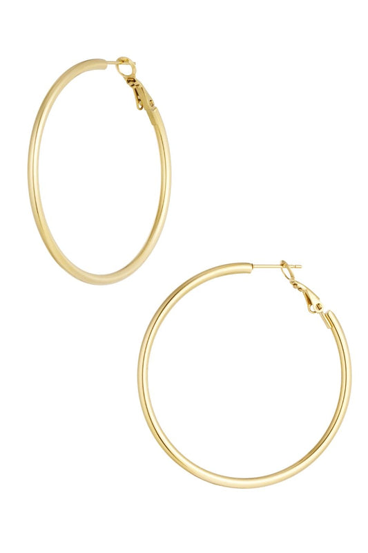 Oorbellen big basic hoop