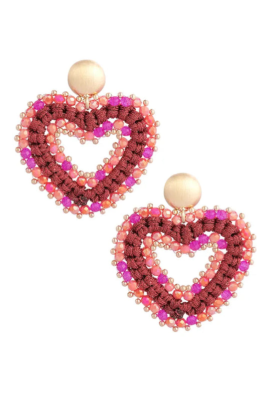 Oorbellen Love all the way - Rood