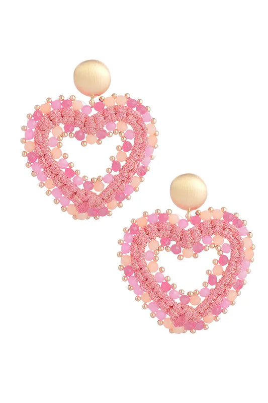 Oorbellen Love all the way - Roze