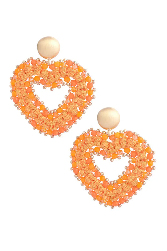 Oorbellen Love all the way - Oranje