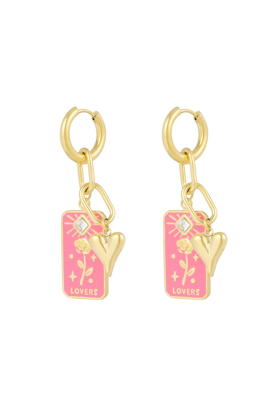 Oorbellen Rose Lovers