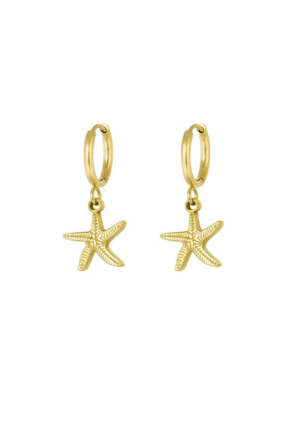 Oorbellen simple starfish