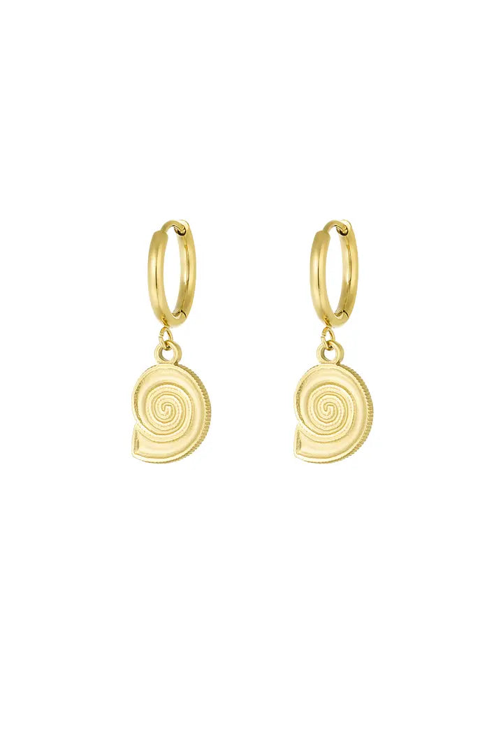 Oorbellen shell swirl
