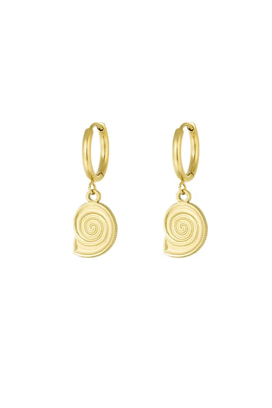 Oorbellen shell swirl