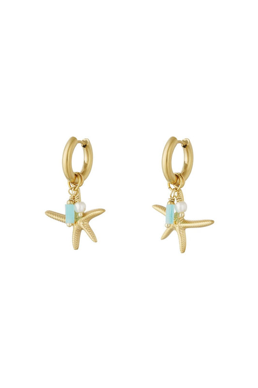 Oorbellen seastar beads