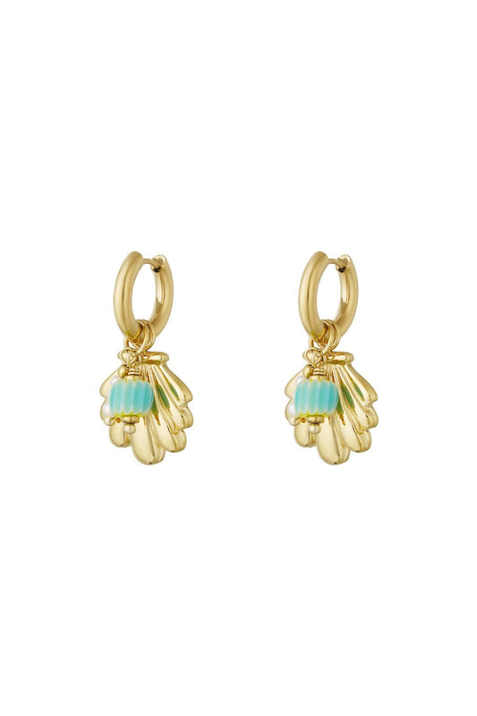Oorbellen shell beads