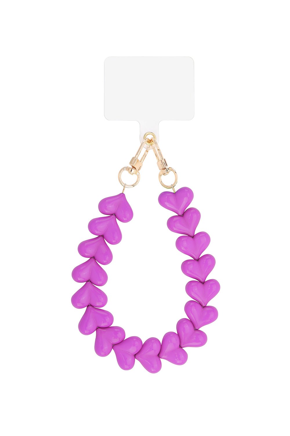 Telefoonkoord Hearts - Fuchsia