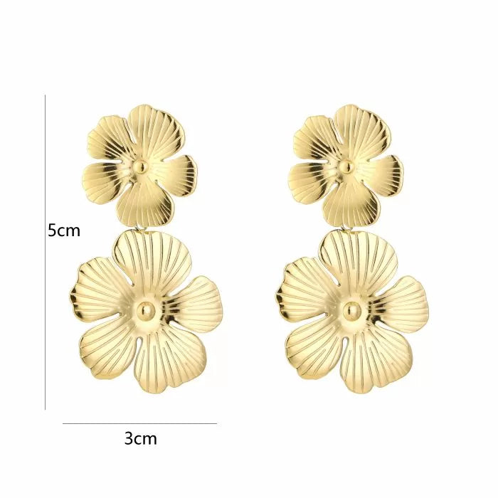 Oorbellen Double Flower