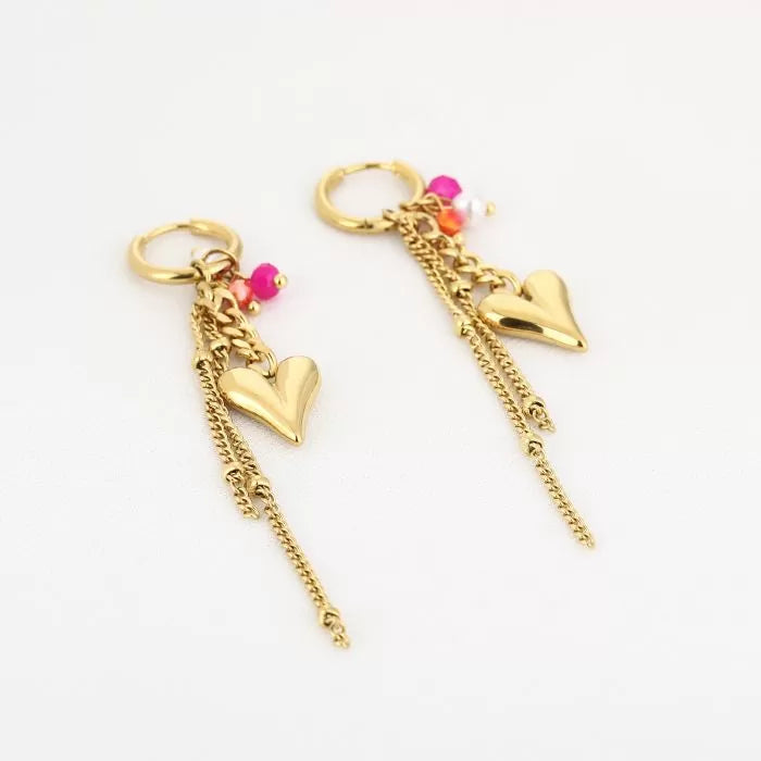 Oorbellen Summer Party - Fuchsia