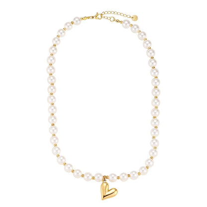 Ketting pearly heart