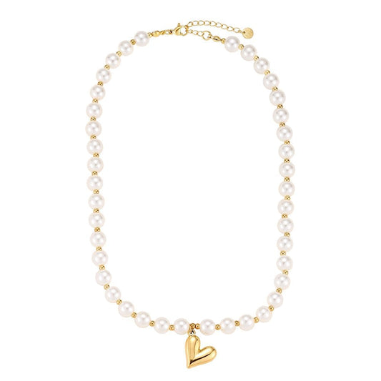 Ketting pearly heart