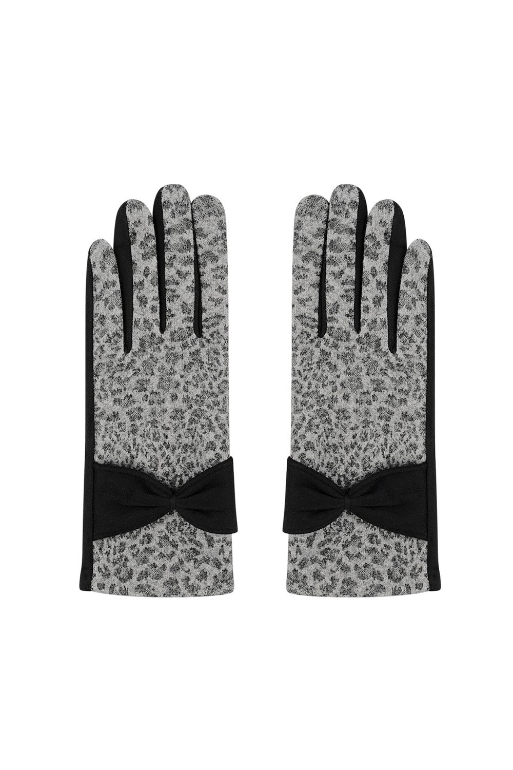 Handschoenen Leopard chic - Zwart