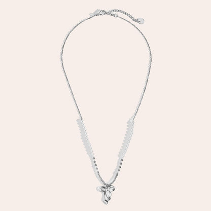 Ketting Bowtie in Pearl