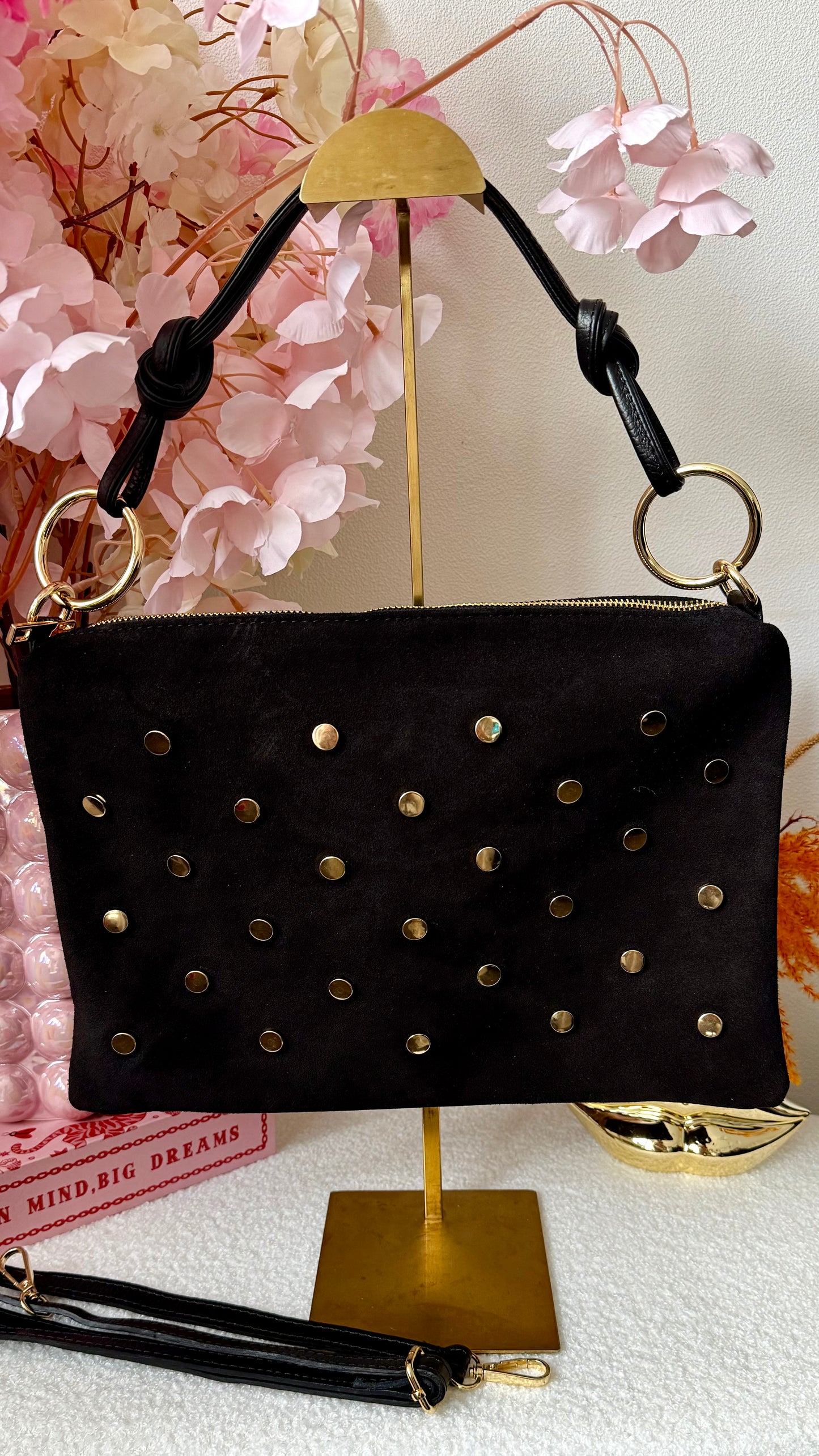 Studded bag Large - Zwart