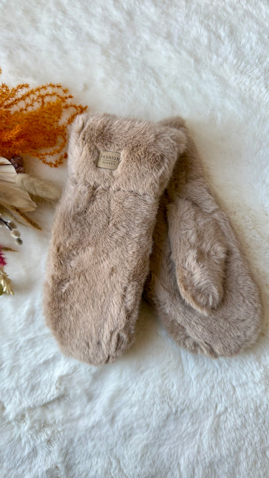 Wanten - Fluffy Khaki